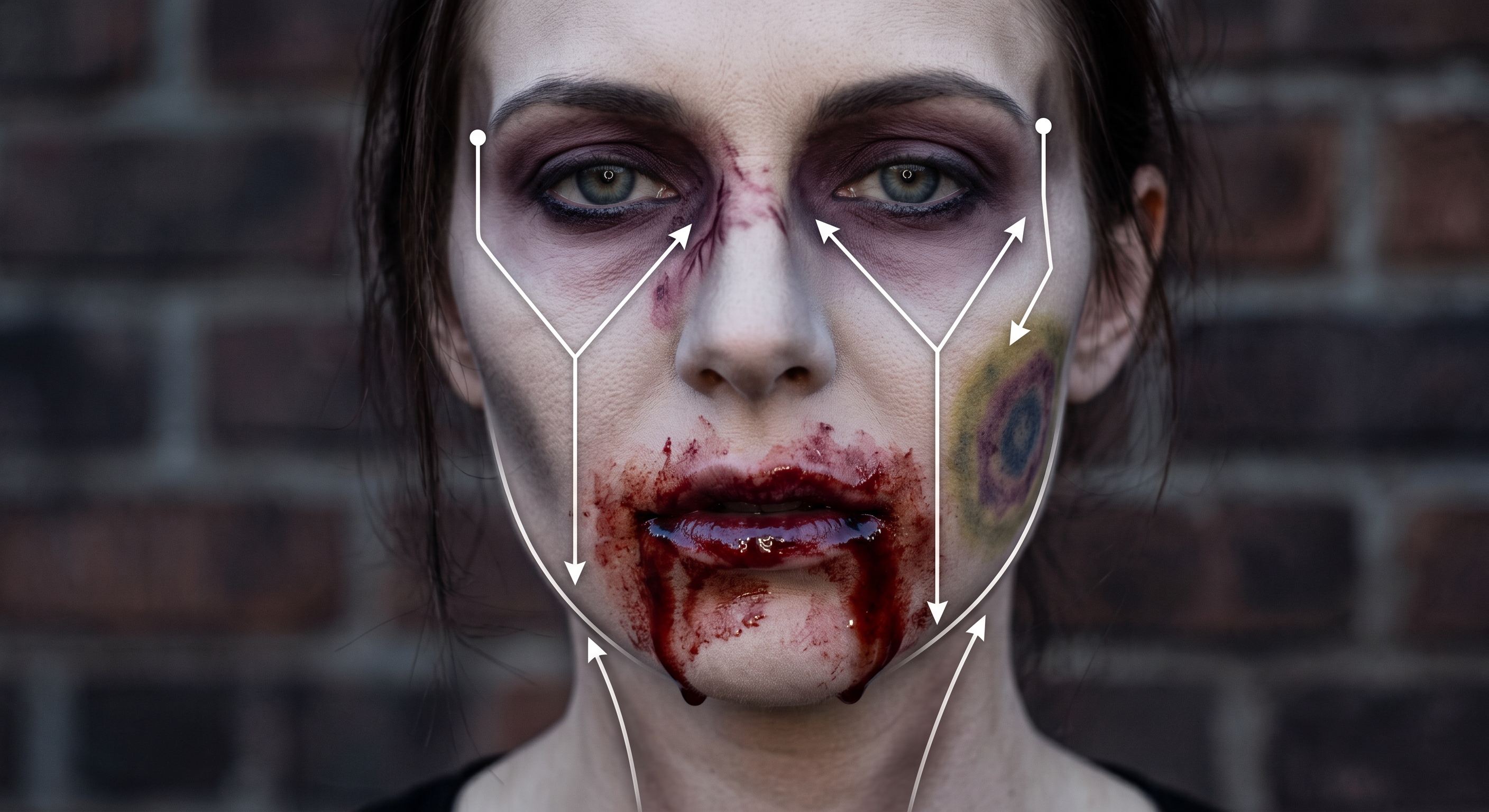 The Ultimate Guide to Modern Zombie Makeup: Sunken, Grungy, and Editorial 2 3